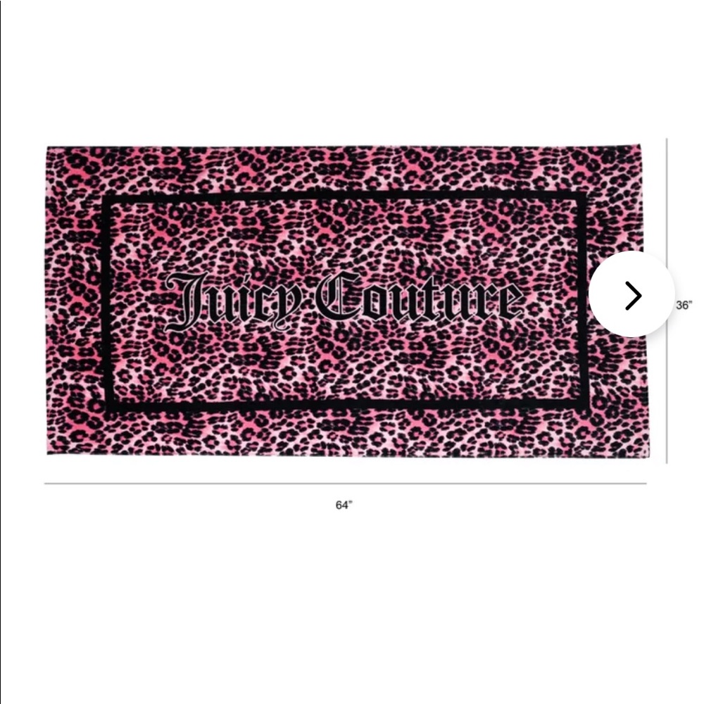 Juicy Couture Cotton Beach Towel